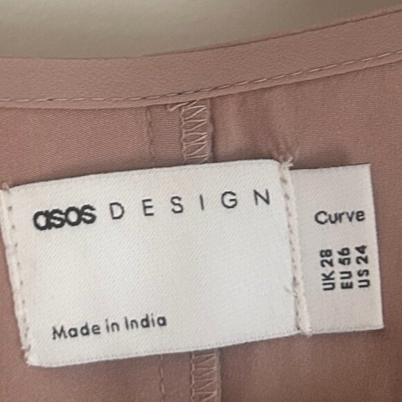 ASOS Curve Mauve Midi Dress - Picture 3 of 6